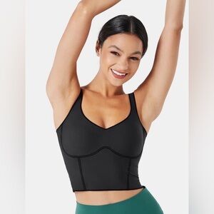 Sleek Black Sports Bra for Women